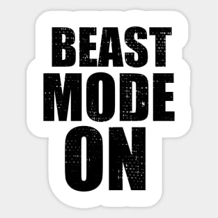 Beast Mode On Sticker